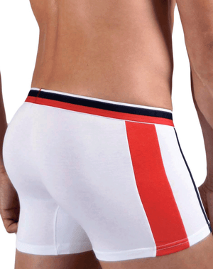 Doreanse 1713-wht Sporty Boxer Briefs White-red