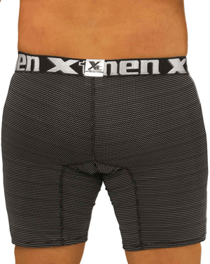 Xtremen 70005 Long Boxer Briefs  Black-white
