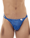 Candyman 99421 Lace G-string Thongs Blue