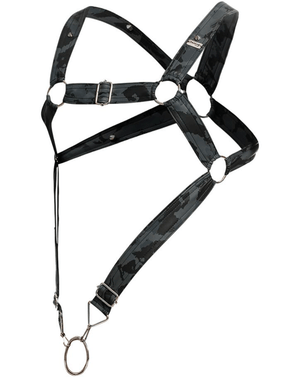 Malebasics Dmbl07 Dngeon Cross Cock Ring Harness Army