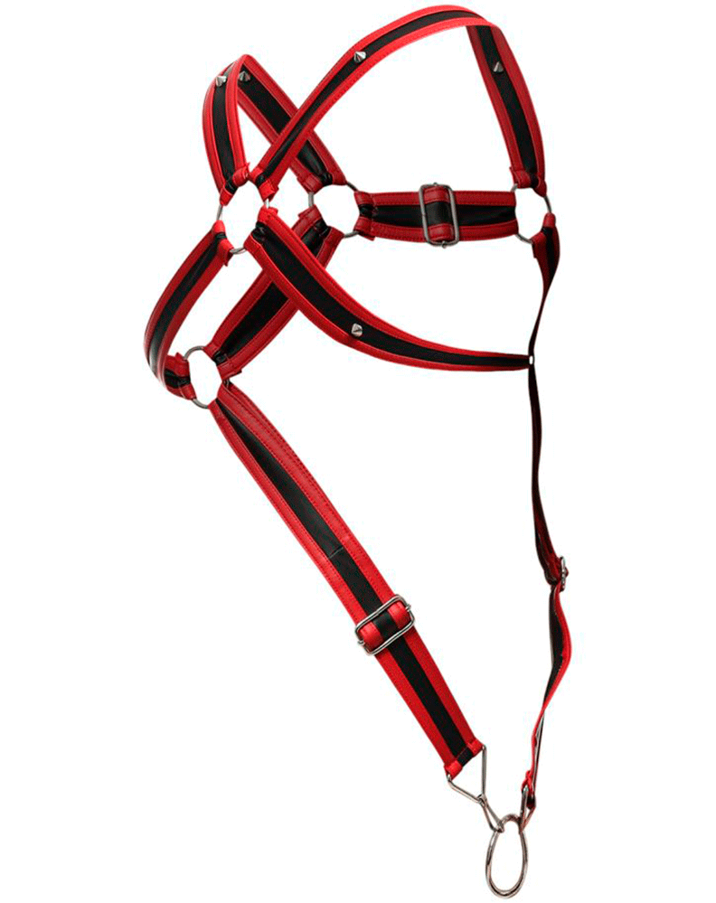 Malebasics Dmbl07 Dngeon Cross Cock Ring Harness Army