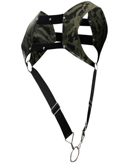 Malebasics Dmbl08 Dngeon Croptop Cockring Harness Army
