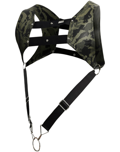Malebasics Dmbl08 Dngeon Croptop Cockring Harness Army