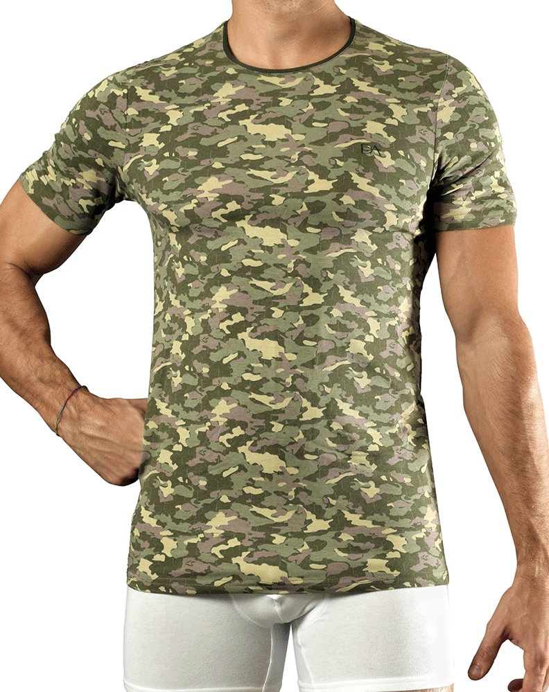 Doreanse 2560-prn Camouflage T-shirt Green