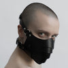 Leather fetish Mask Motorcycle Haze Men's Face Mask Male Dust Windproof Adult Games Bondage