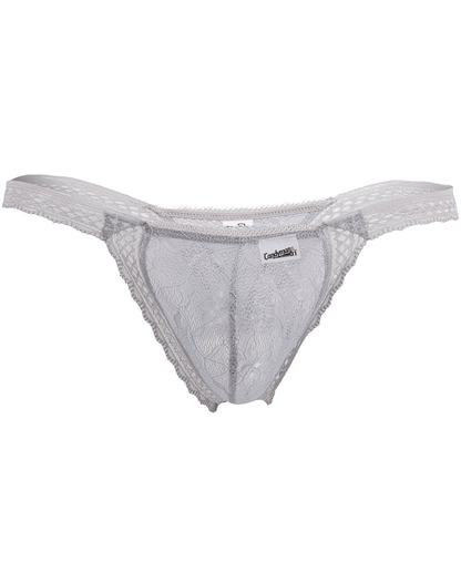 Candyman 99420 Double Lace Thongs Gray