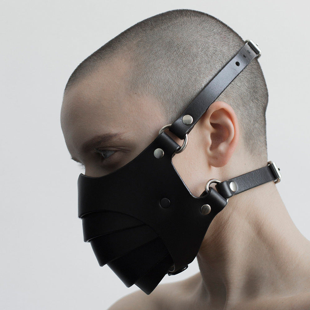 Leather fetish Mask Haze Face Mask Male Dust – Steveneven.com - Men's Underwear - Men's Swimwear