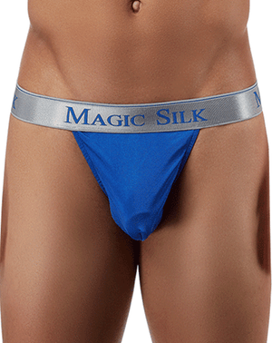 Magic Silk 4586 Silk Knit Micro Thong Cobalt