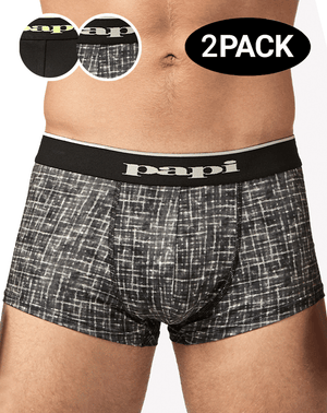 Papi Umpa048 Microflex Brazilian Trunks Gray-texture