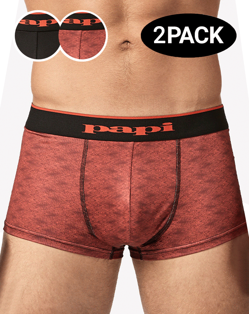 Papi Umpa048 Microflex Brazilian Trunks Red-graphic – Steven Even - Men's  Underwear Store