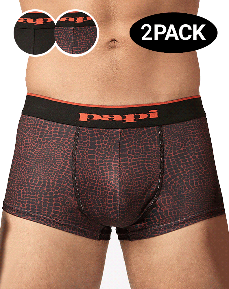 Papi Umpa048 Microflex Brazilian Trunks Red-leopard – Steven Even - Men's  Underwear Store