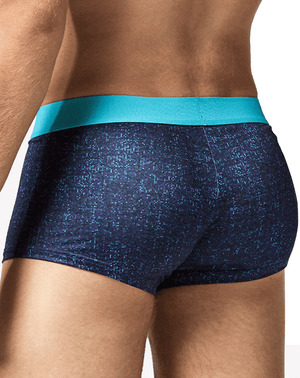 Papi Umpa050 Fashion Microflex Brazilian Trunks Blue Pixel Print