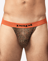 Papi Umpa051 Fashion Microflex Brazilian Jockstrap Orange Pixel Print