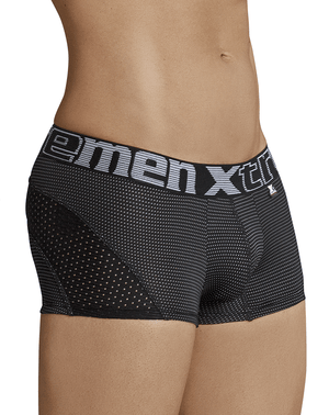 Xtremen 91030 Sports Mesh Boxer Briefs Black-white